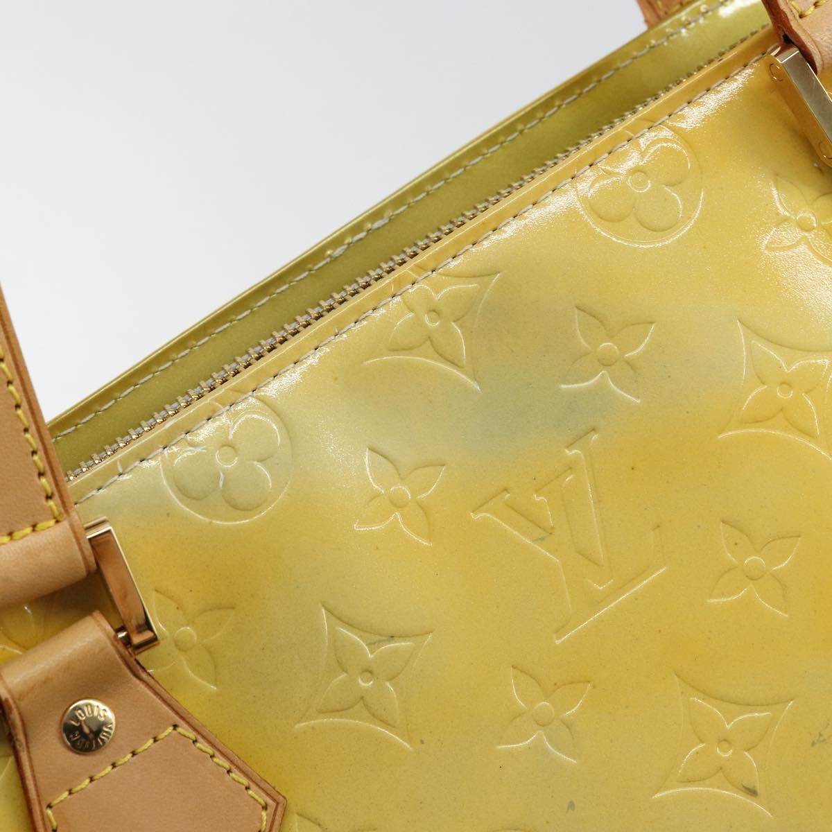 Louis Vuitton Houston Monogram Vernis Yellow Patent_Leather Tote Bag Bag (Pre-Owned)