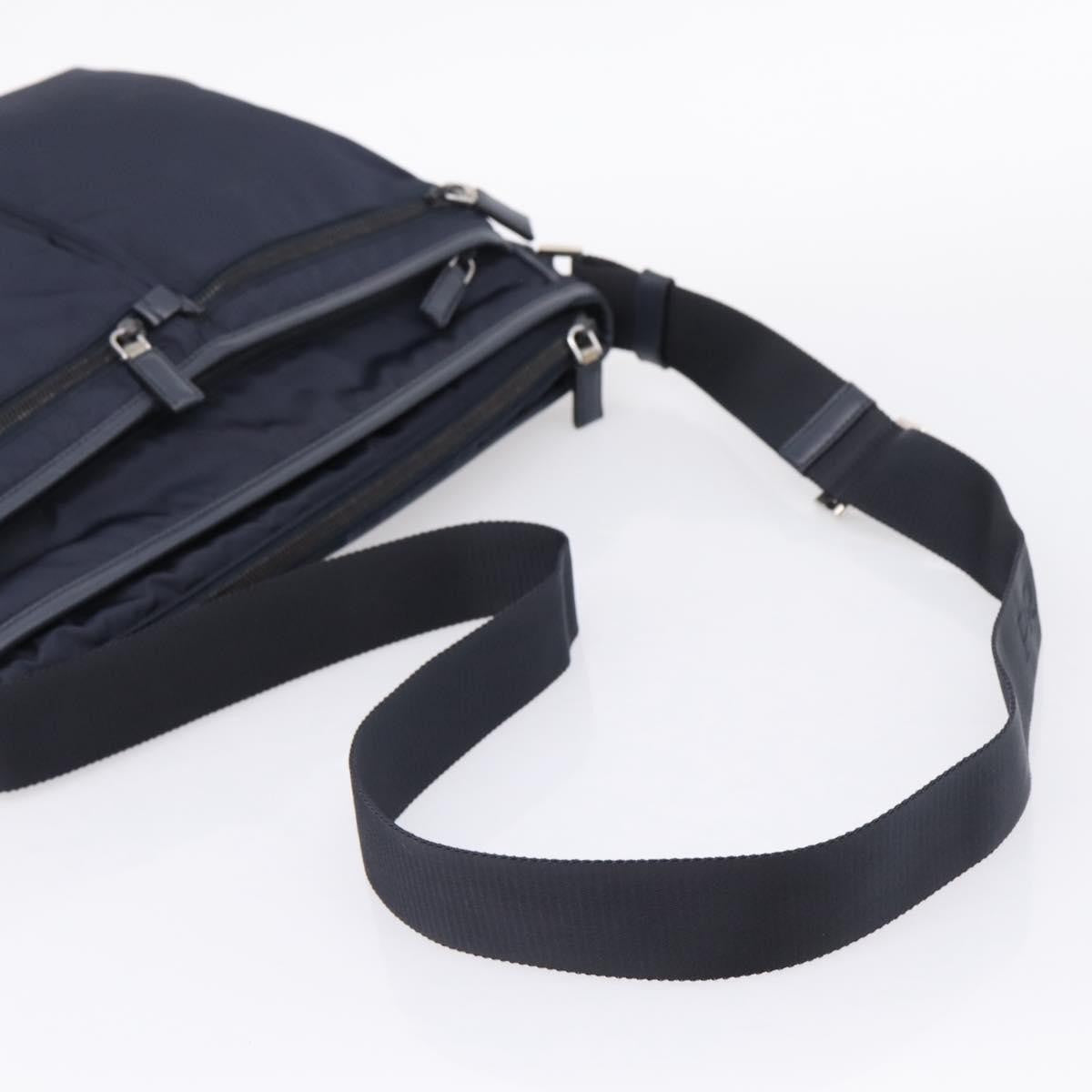 Prada Shoulder Tessuto Navy Nylon Shoulder Bag Bag (Pre-Owned)