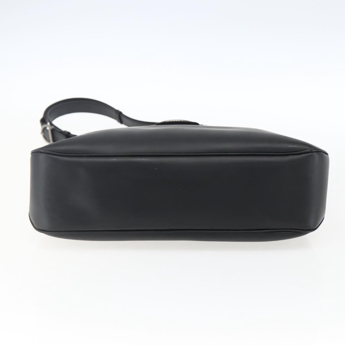 Salvatore Ferragamo Vara Leather Black Leather Shoulder Bag Bag (Pre-Owned)