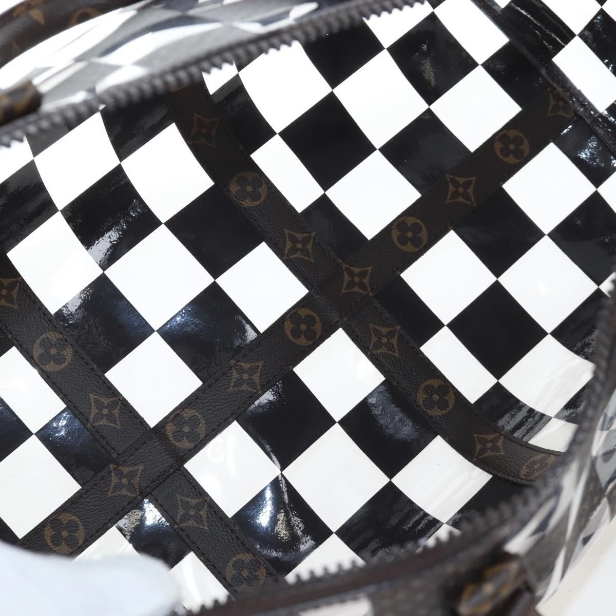 Louis Vuitton Keepall Bandouliere Monogram Chess Coated Canvas And Pvc Brown Canvas Travel Bag Bag (Pre-Owned)