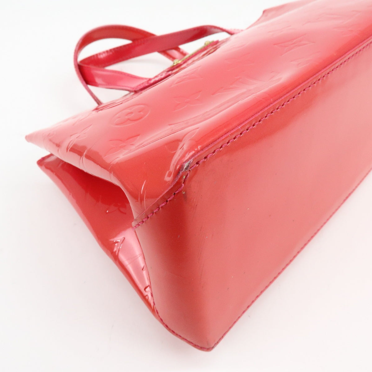 Louis Vuitton Wilshire Monogram Vernis Pink Patent_Leather Handbag (Pre-Owned)