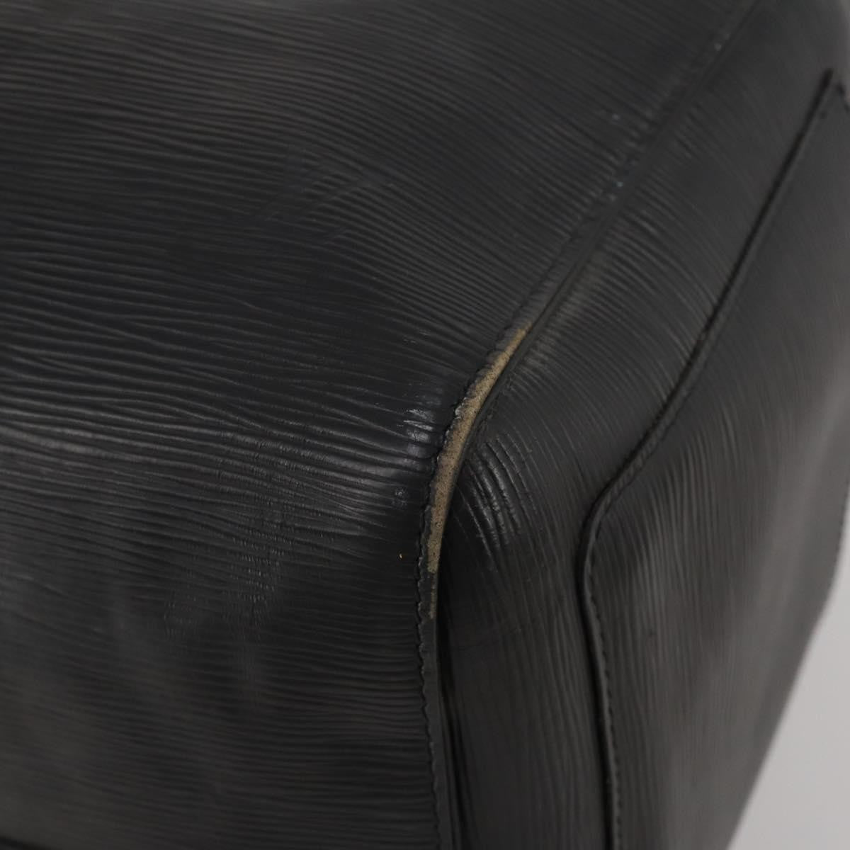 Louis Vuitton Keepall Epi Leather Black Leather Travel Bag Bag (Pre-Owned)