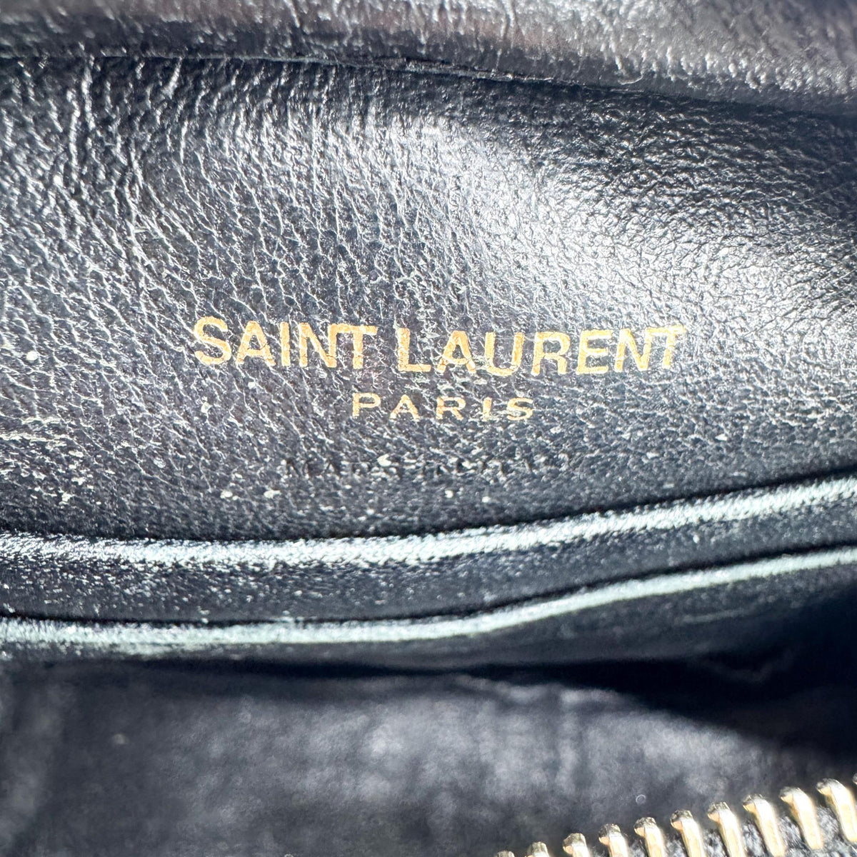 Saint Laurent Classic Monogram Blogger Leather Black Leather Crossbody Bag Bag (Pre-Owned)