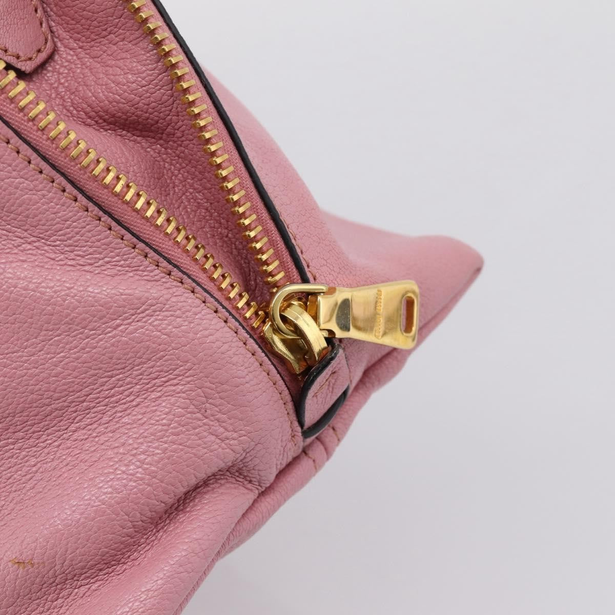 Miu Miu Beau Top Handle Leather Multicolour Leather Handbag (Pre-Owned)