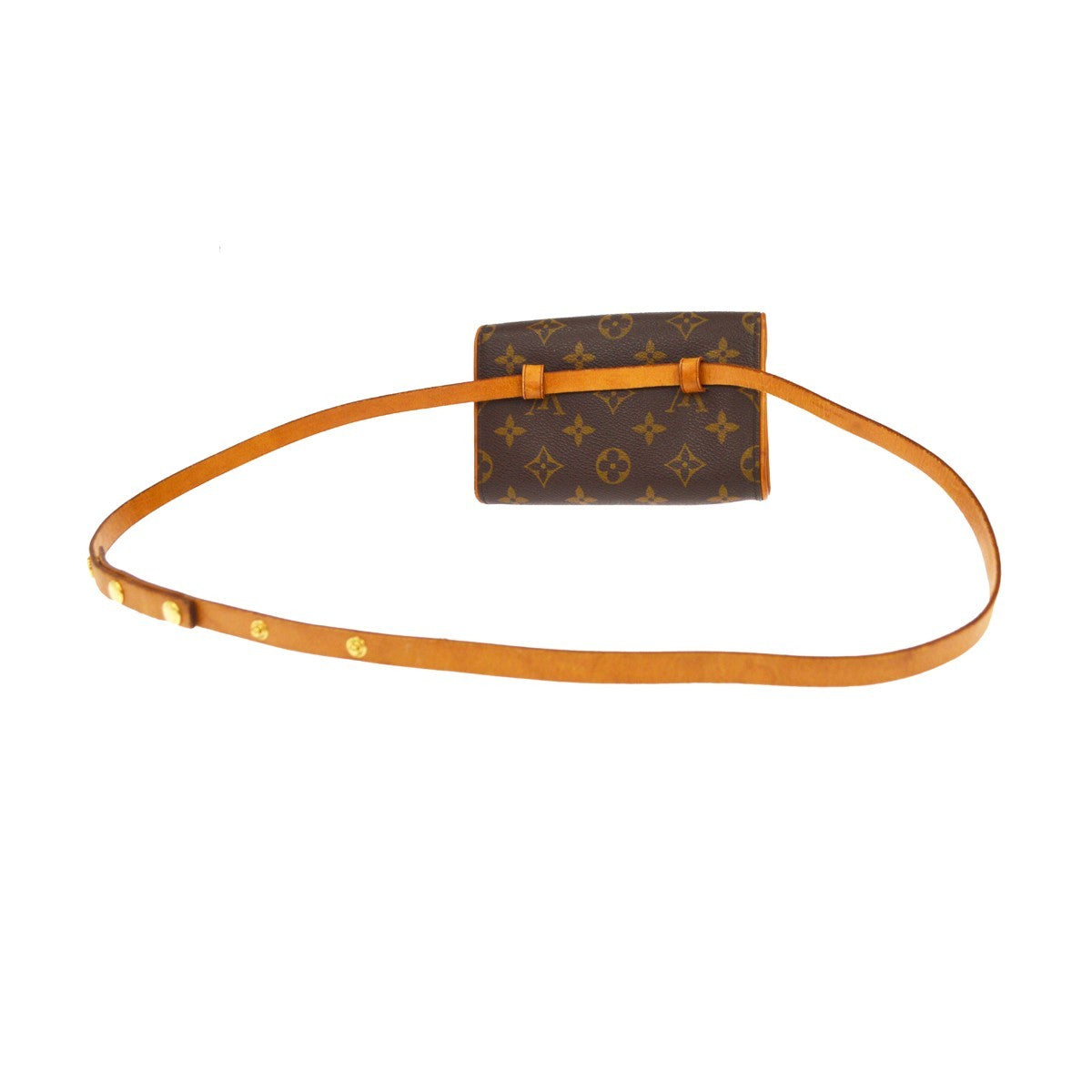Louis Vuitton Florentine Pochette Damier Brown Canvas Clutche & Pouche Bag (Pre-Owned)