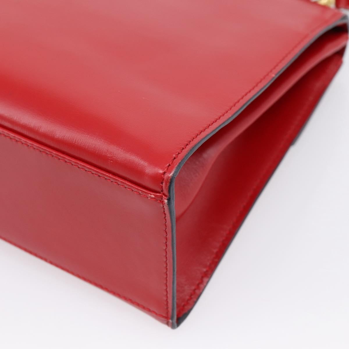 Celine Handbag Leather Red Leather Handbag (Pre-Owned)