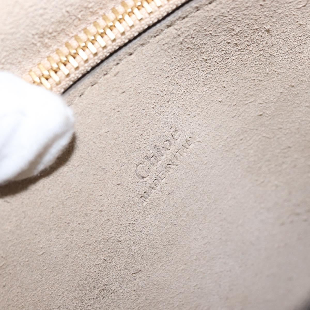 Chloe Faye Leather And Suede Beige Suede Shoulder Bag Bag (Pre-Owned)