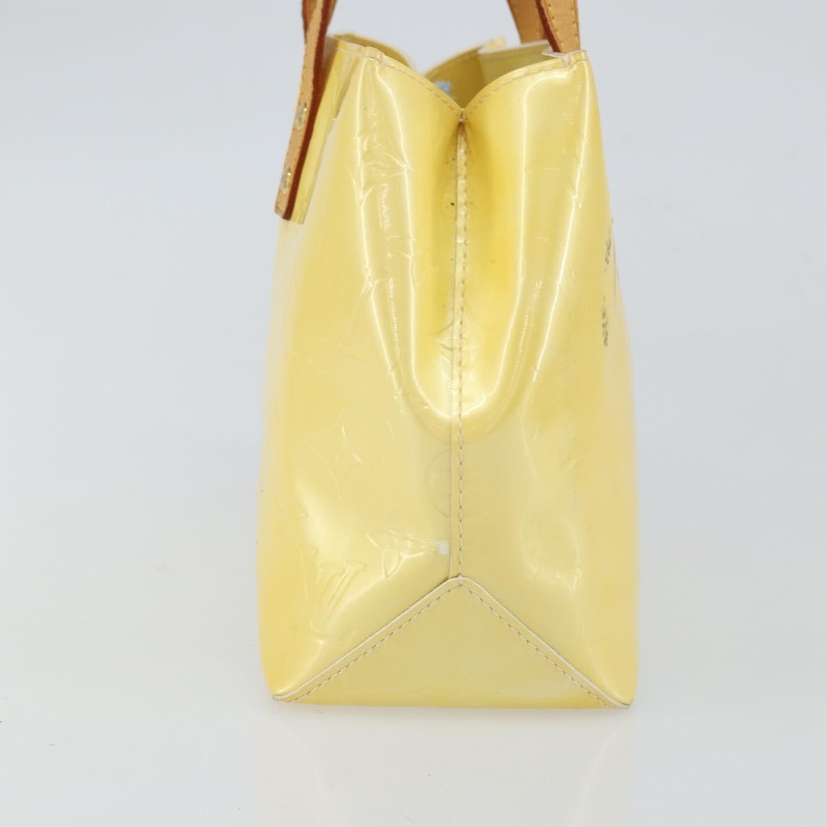 Louis Vuitton Reade Monogram Vernis Yellow Patent_Leather Handbag (Pre-Owned)