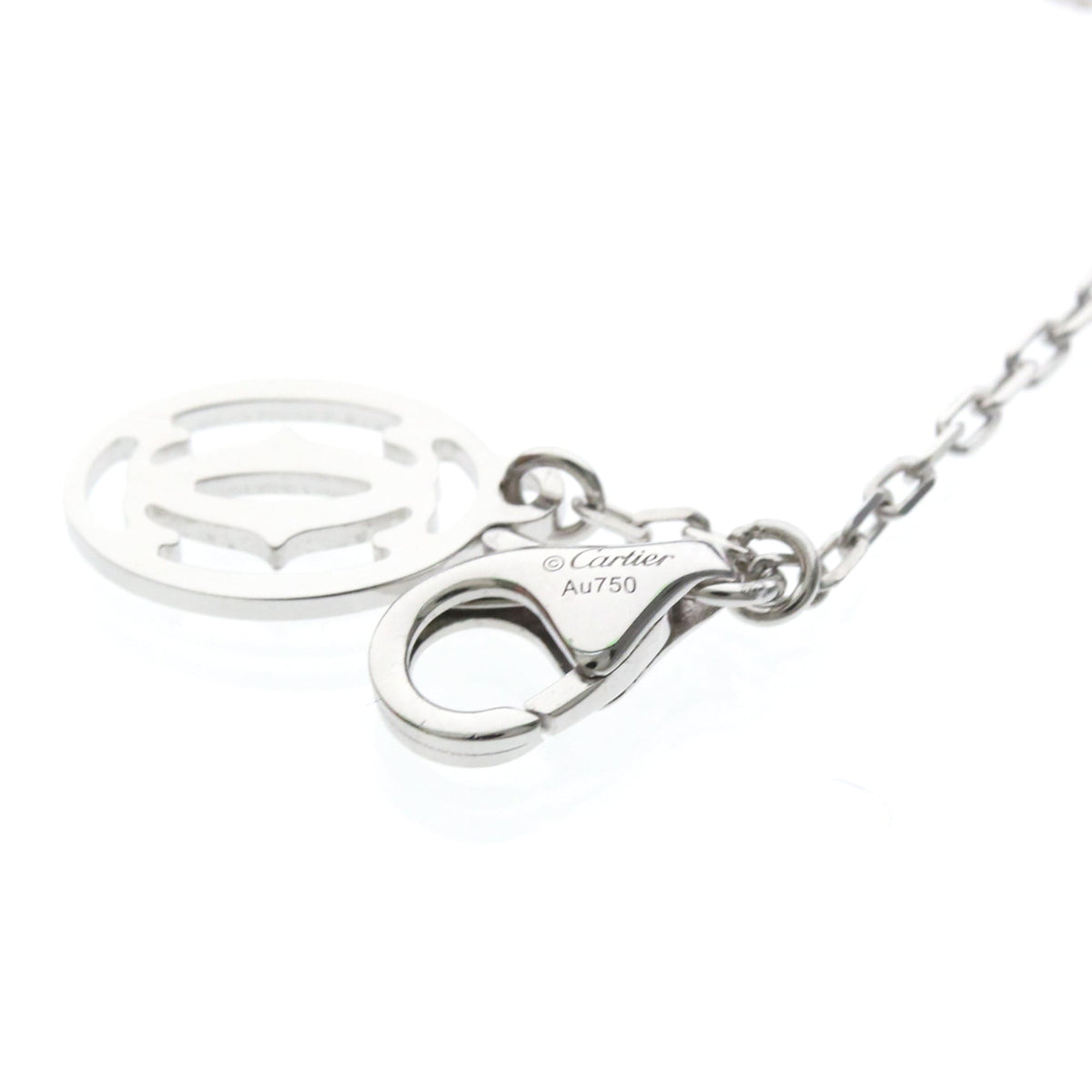 Cartier Chain 18K White Gold Silver White_Gold Necklace Jewelry (Pre-Owned)