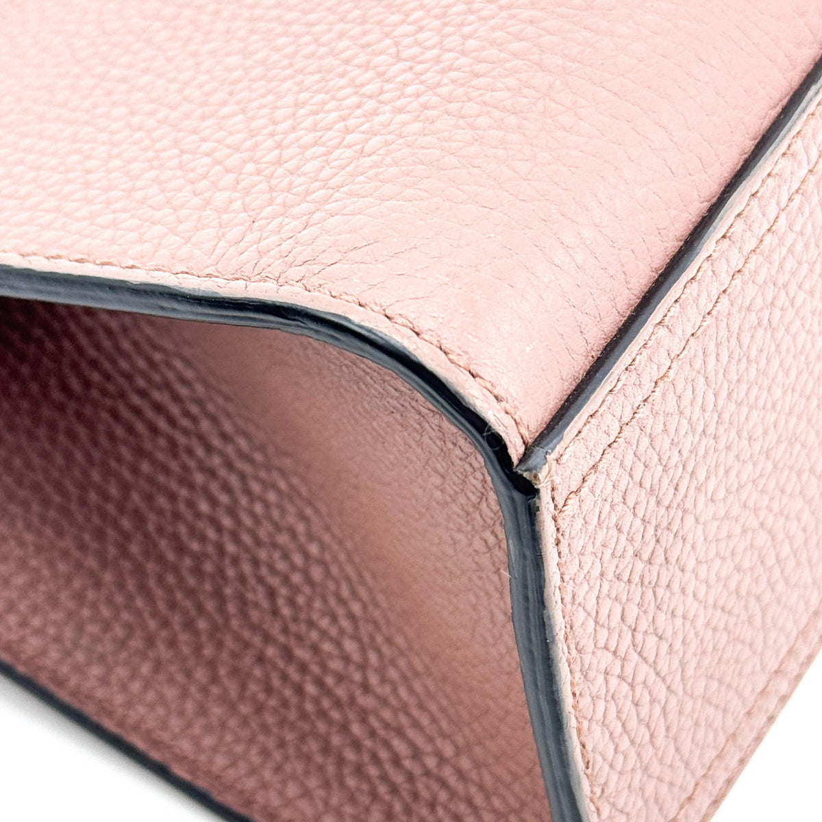 Gucci Gg Marmont Top Handle Leather Pink Leather Handbag (Pre-Owned)