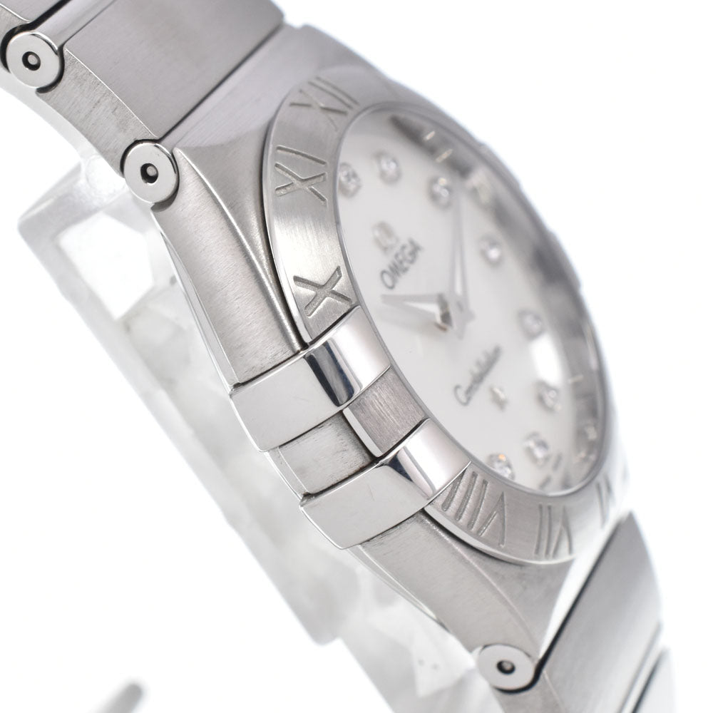 Omega Constellation Quartz Stainless Steel With Diamond Markers And Mother Of Pearl Watch (Pre-Owned)