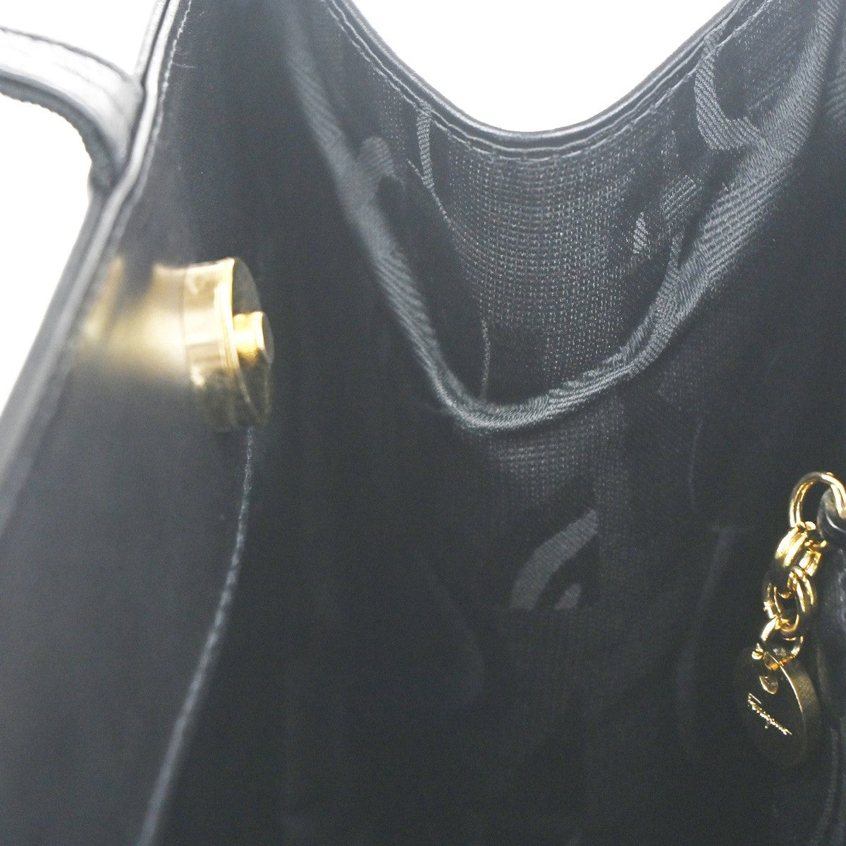 Salvatore Ferragamo Vala Tote Leather Black Leather Tote Bag Bag (Pre-Owned)
