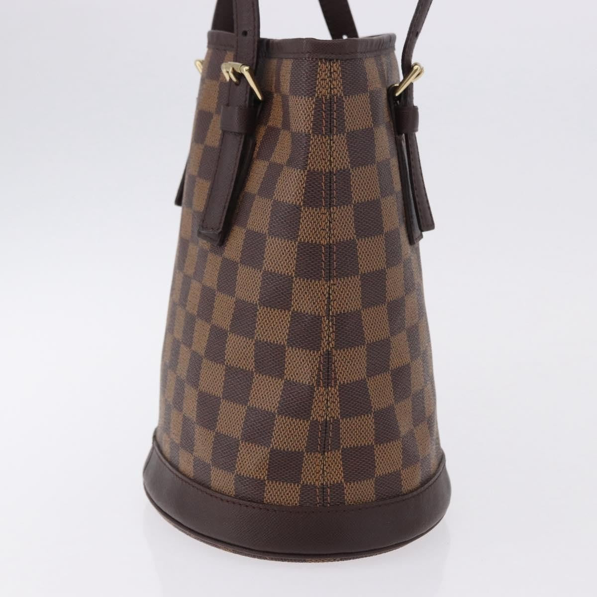 Louis Vuitton Marais Bucket Damier Ebene Brown Canvas Shoulder Bag Bag (Pre-Owned)