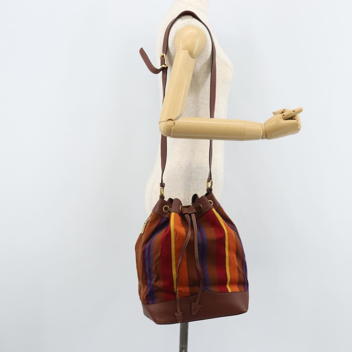 Celine Vintage Canvas Multicolour Canvas Shoulder Bag Bag (Pre-Owned)