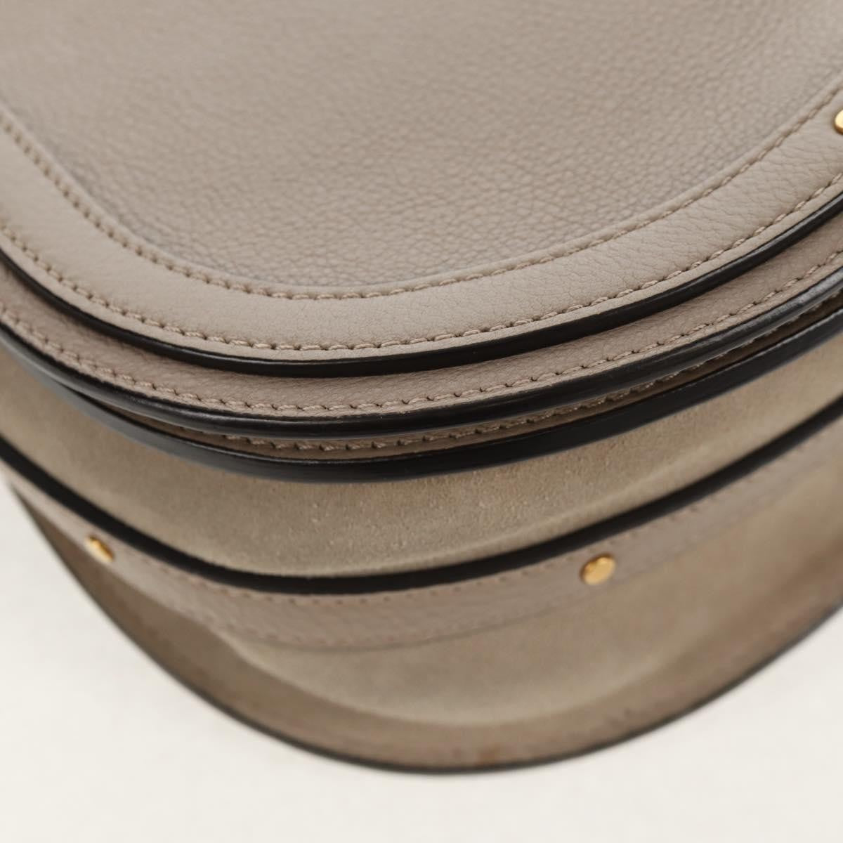 Chloe Nile Leather Beige Leather Shoulder Bag Bag (Pre-Owned)