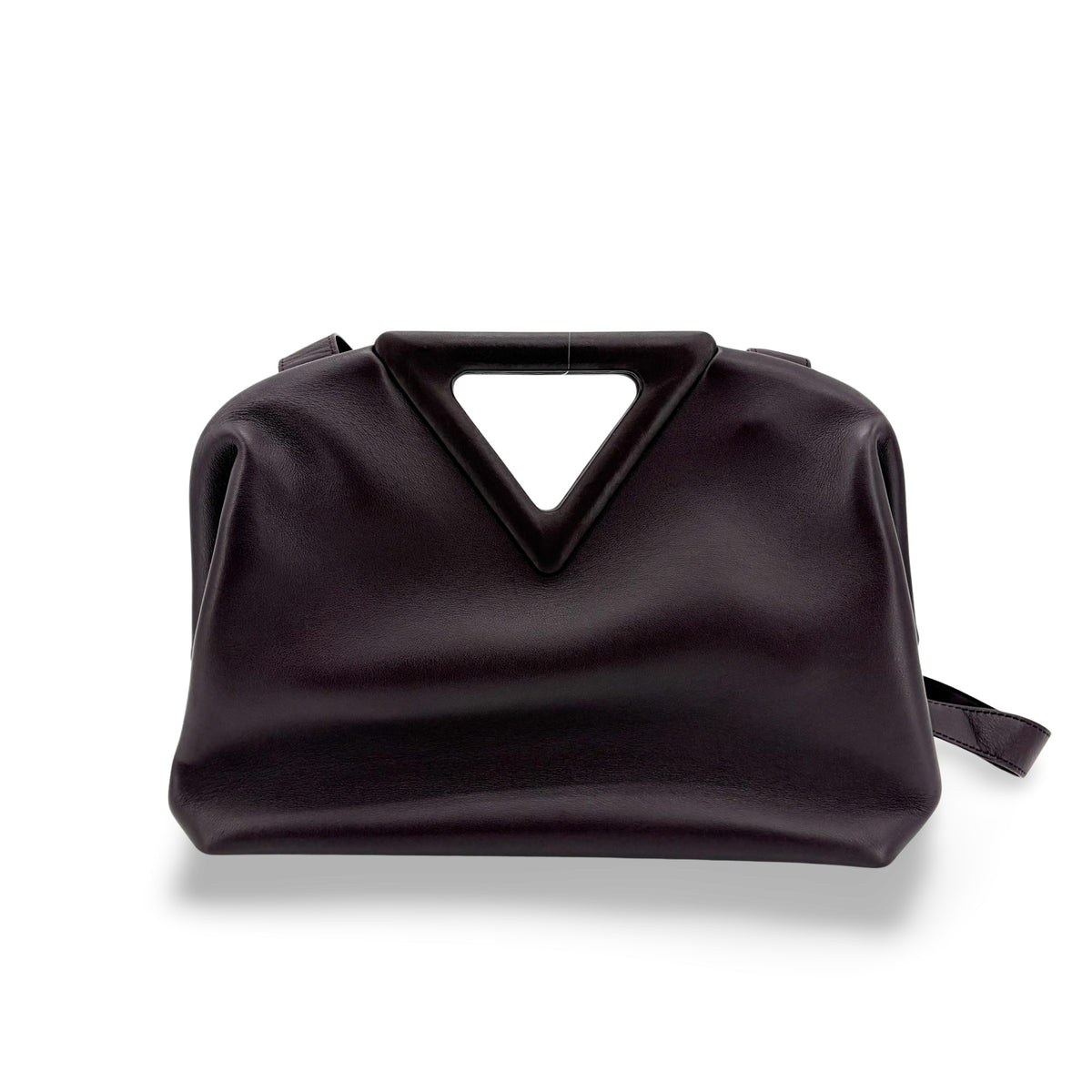 Bottega Veneta Point Leather Purple Leather Shoulder Bag Bag (Pre-Owned)