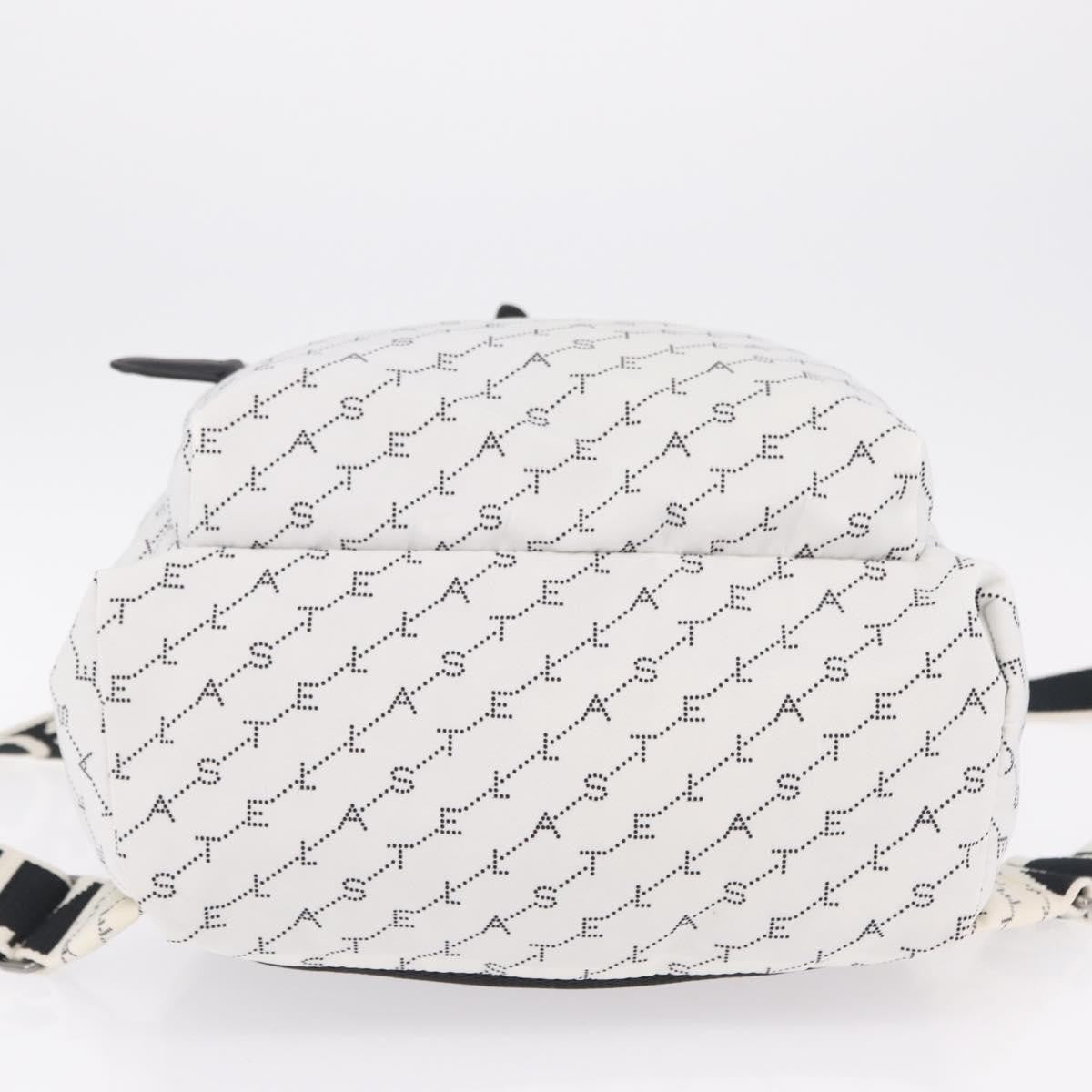 Stella Mccartney Falabella Go Monogram Monogram Canvas White Nylon Backpack Bag (Pre-Owned)