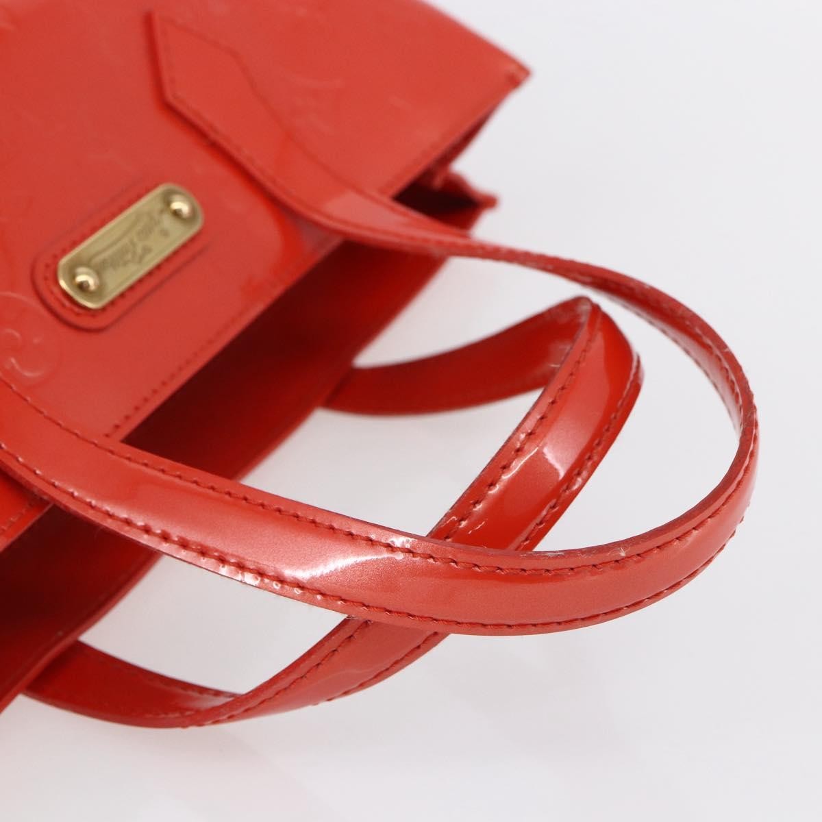 Louis Vuitton Wilshire Monogram Vernis Orange Patent_Leather Tote Bag Bag (Pre-Owned)