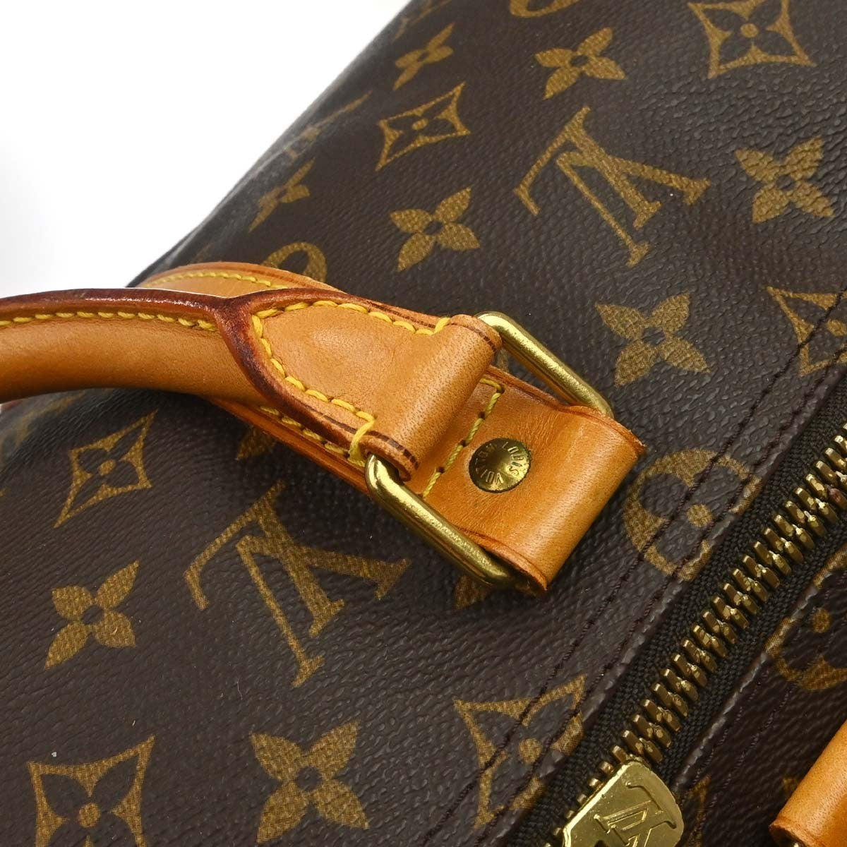 Louis Vuitton Keepall Monogram Canvas Brown Canvas Travel Bag Bag (Pre-Owned)