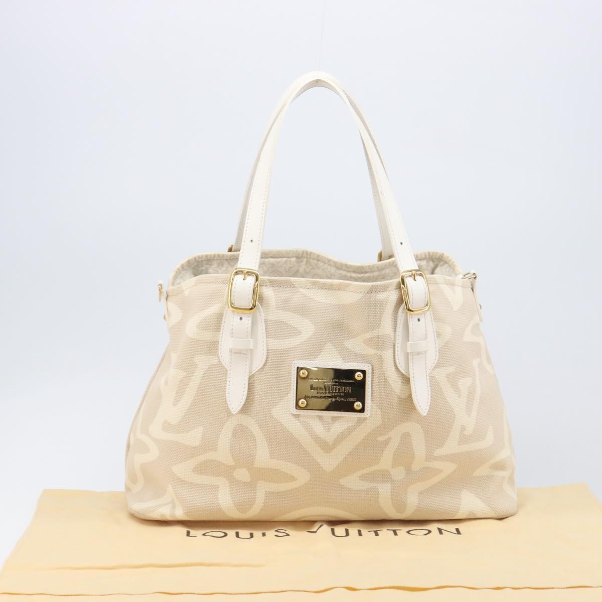 Louis Vuitton Tahitienne Cabas Canvas Beige Canvas Tote Bag Bag (Pre-Owned)