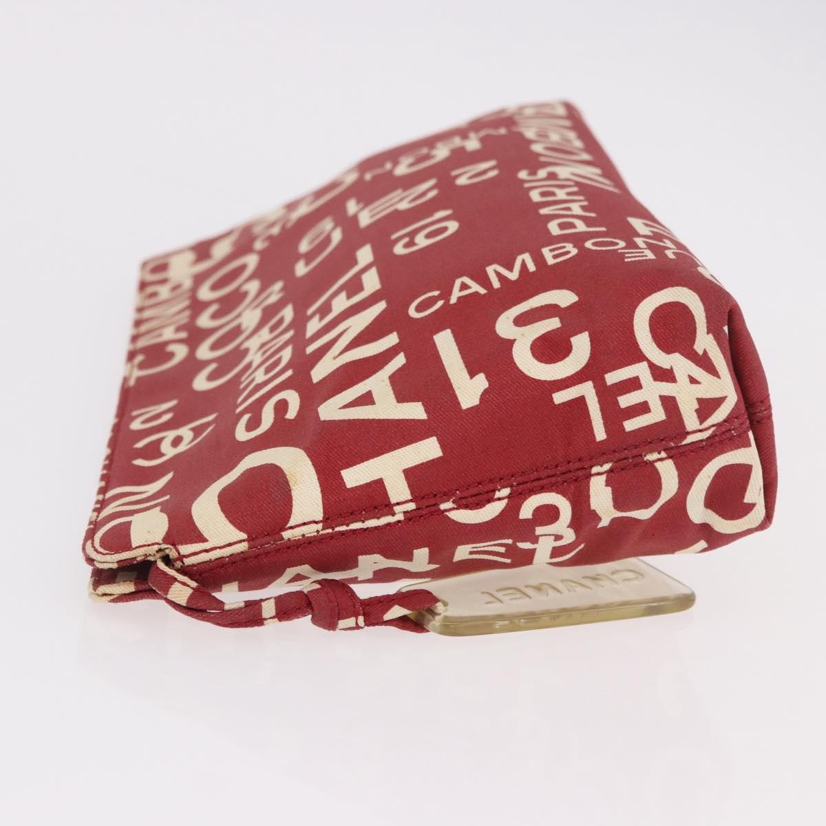 Chanel Vintage Clutch Canvas Red Canvas Clutche & Pouche Bag (Pre-Owned)