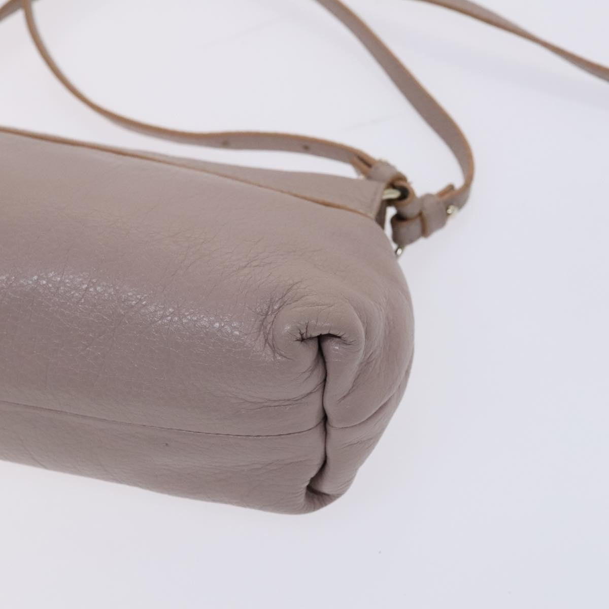 Chloe Lily Leather Purple Leather Shoulder Bag Bag (Pre-Owned)