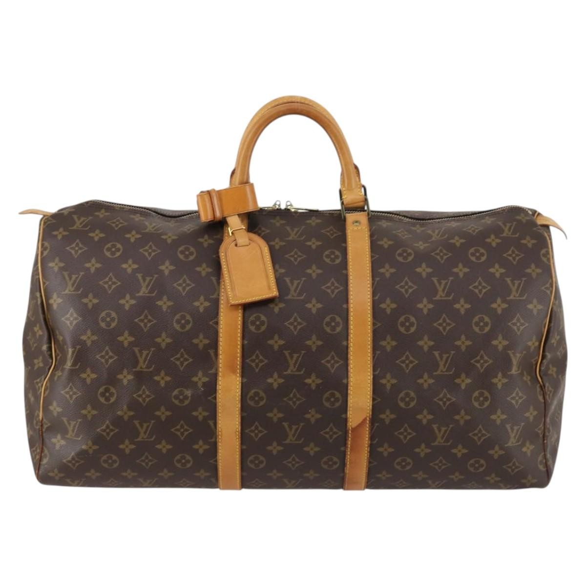 Louis Vuitton Keepall Monogram Canvas Brown Canvas Travel Bag Bag (Pre-Owned)