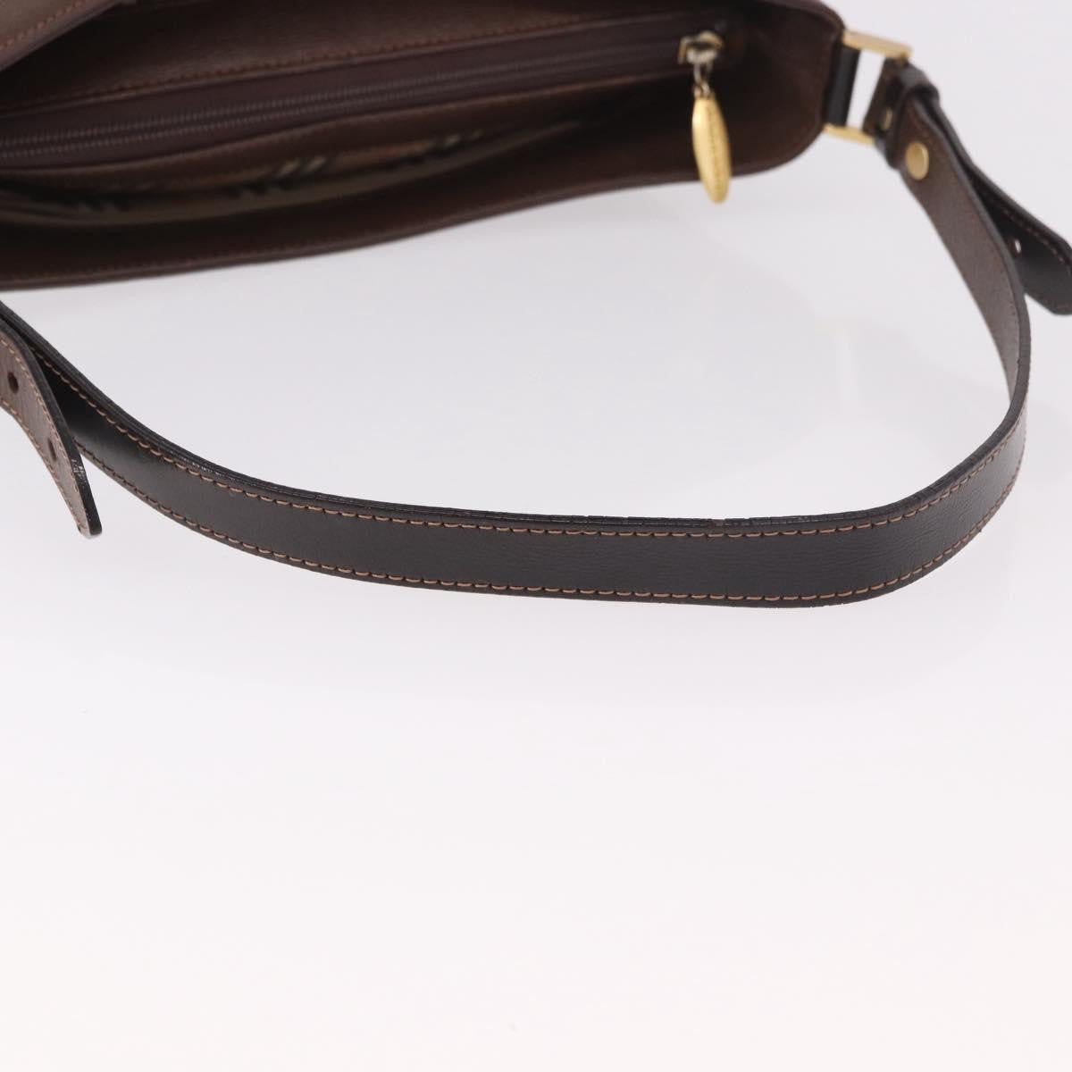 Burberry Vintage Leather Brown Leather Shoulder Bag Bag (Pre-Owned)