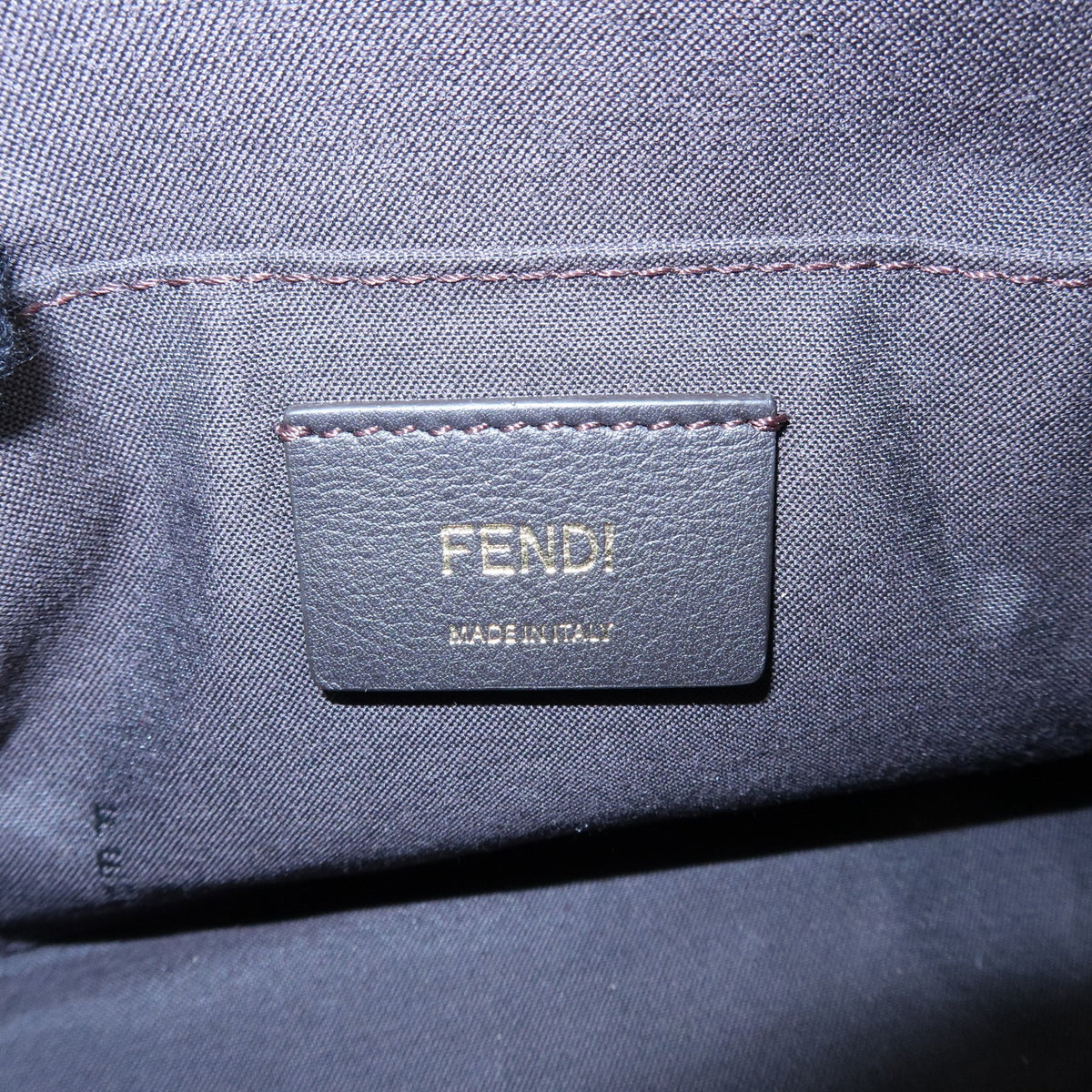 Fendi By The Way Satchel Printed Leather Blue Leather Handbag (Pre-Owned)