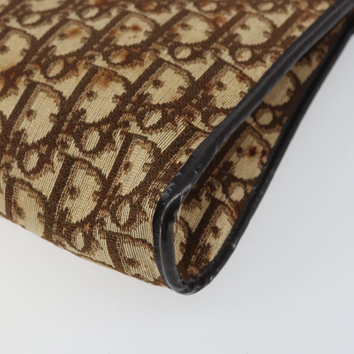 Christian Dior Vintage Trotter Canvas Beige Canvas Shoulder Bag Bag (Pre-Owned)