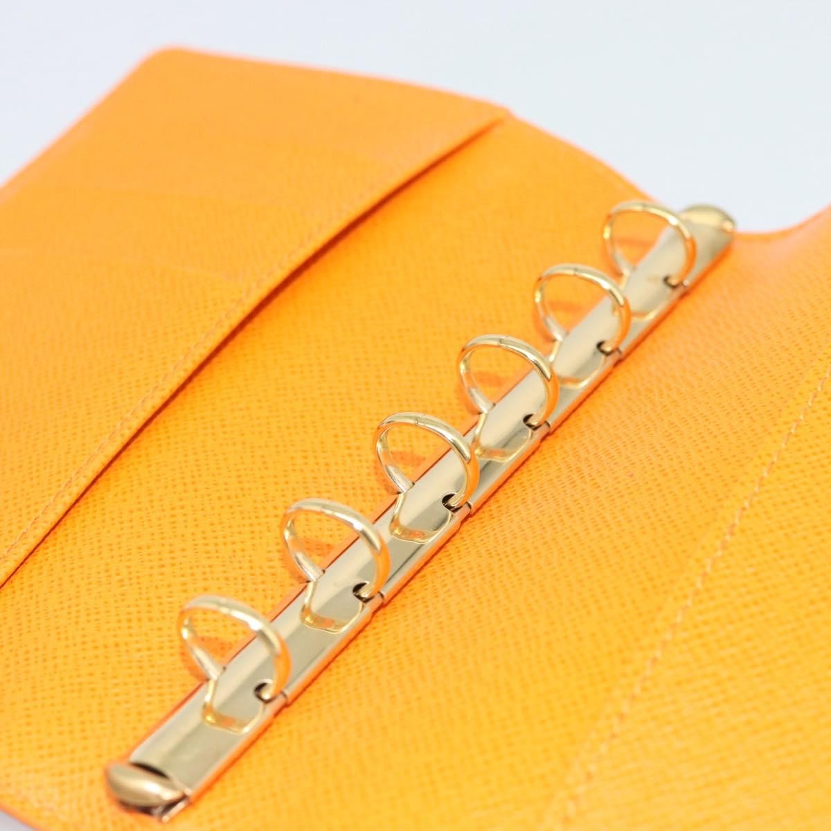 Louis Vuitton Agenda Cover Epi Leather Orange Leather Wallets Accessory (Pre-Owned)