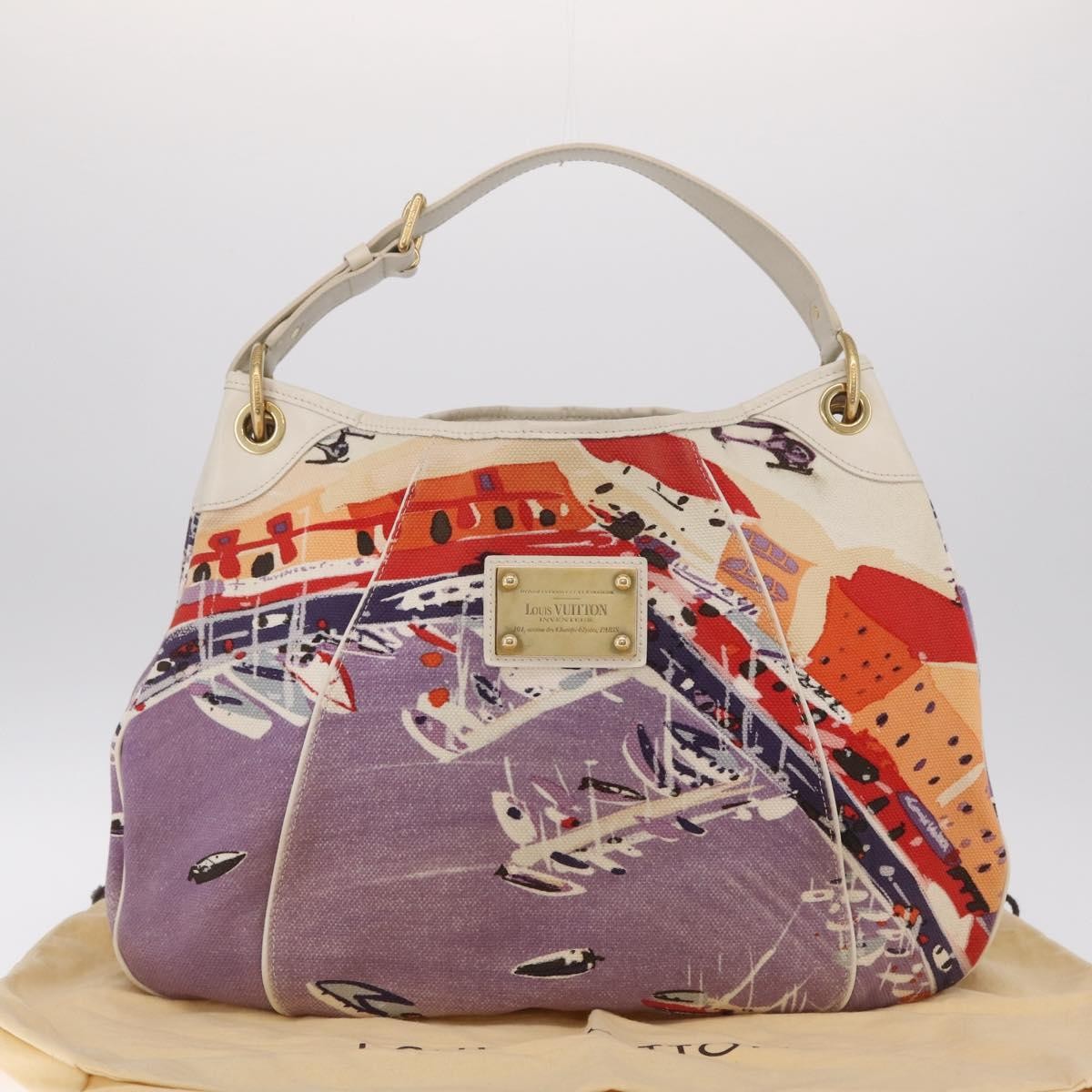 Louis Vuitton Galliera Riviera Cruise Canvas Purple Canvas Handbag (Pre-Owned)
