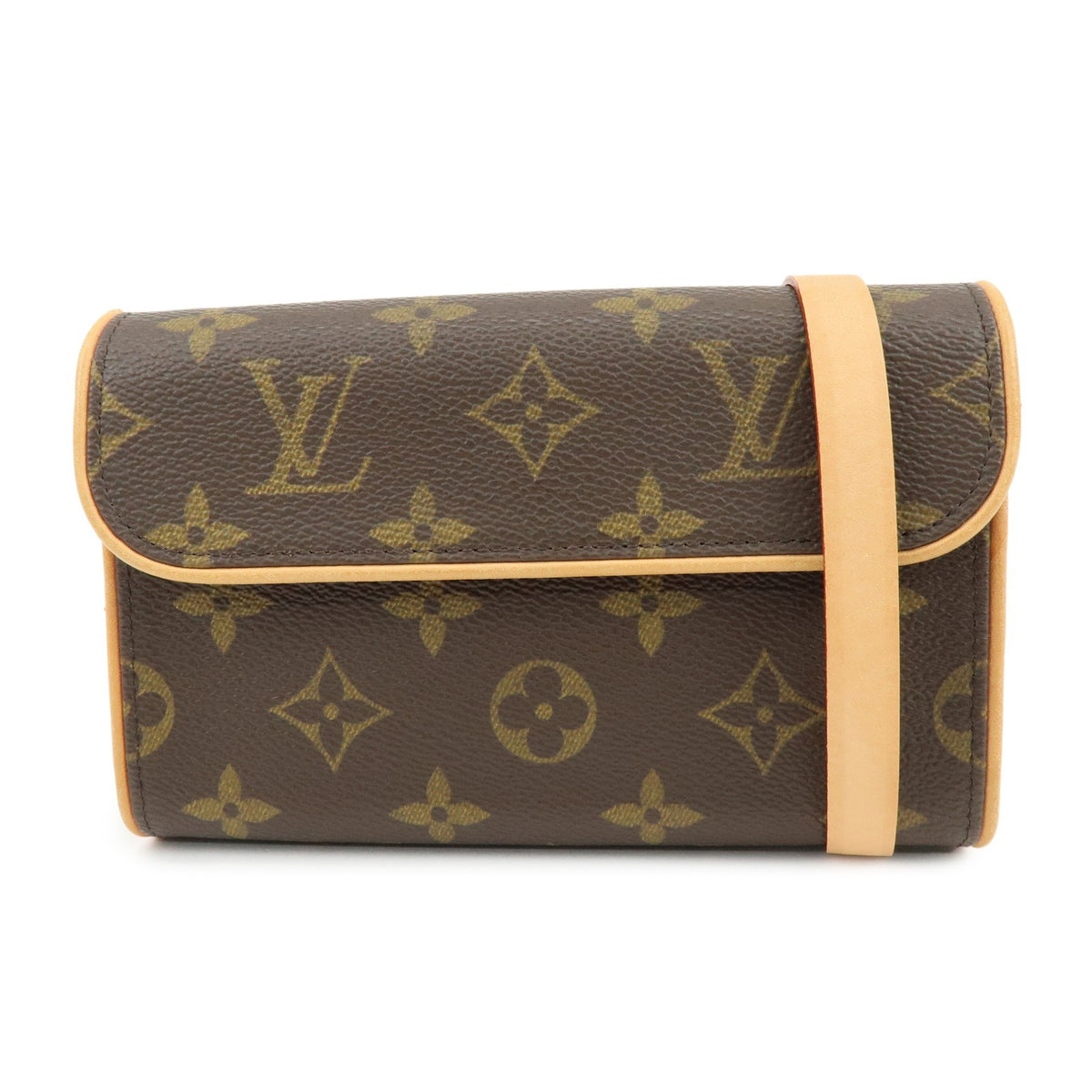 Louis Vuitton Florentine Waist Monogram Canvas Brown Canvas Handbag (Pre-Owned)