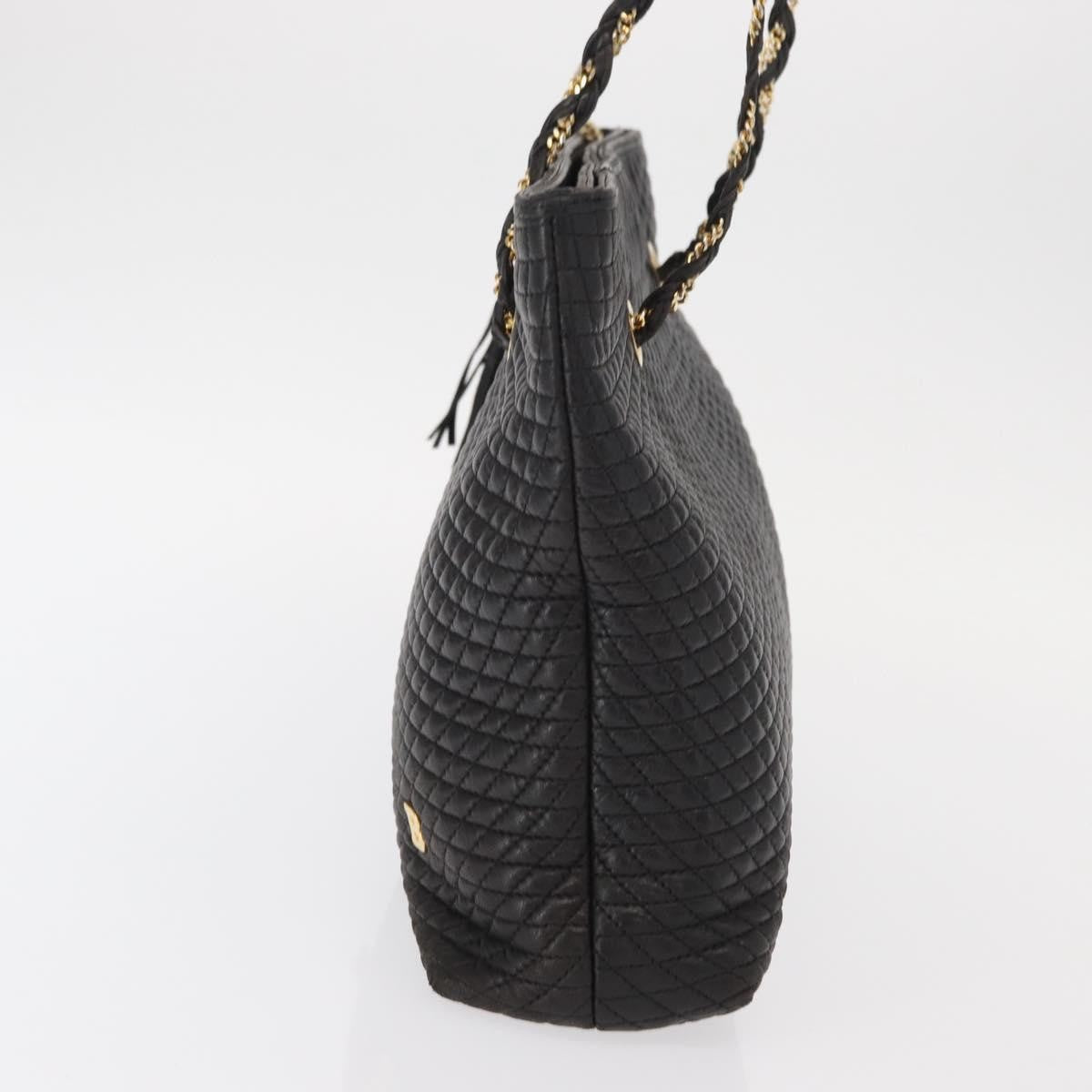 Bally Vintage Leather Black Leather Shoulder Bag Bag (Pre-Owned)