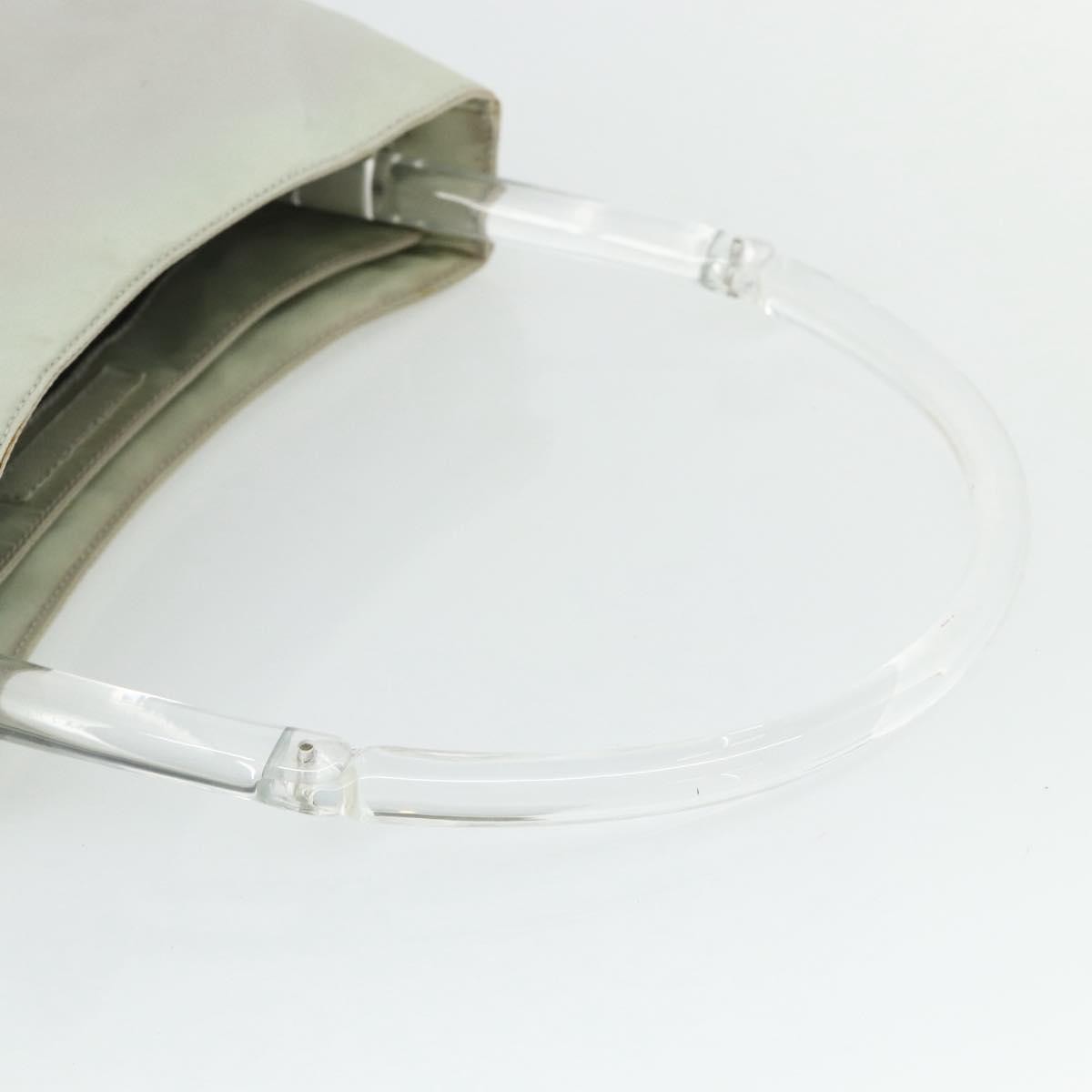 Prada Resin Handle Tessuto Clear Nylon Shoulder Bag Bag (Pre-Owned)
