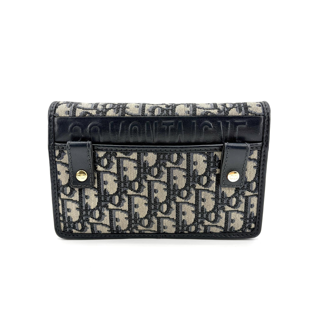 Christian Dior 30 Montaigne 2-In-1 Oblique Canvas Beige Canvas Clutche & Pouche Bag (Pre-Owned)