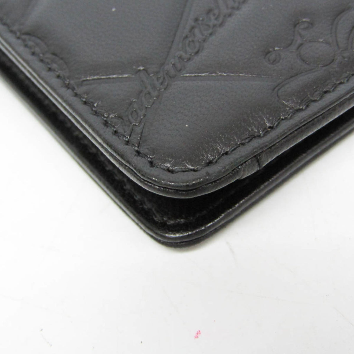 Chanel Lucky Symbols Yen Embossed Quilted Patent Black Leather Wallets Accessory (Pre-Owned)