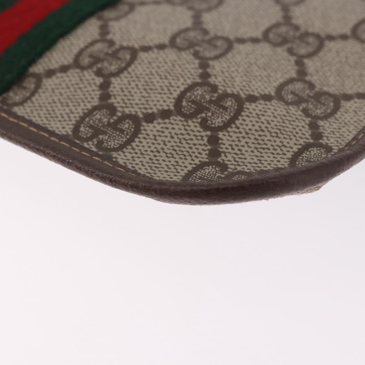 Gucci Sherry Line Canvas Beige Pvc Clutche & Pouche Bag (Pre-Owned)