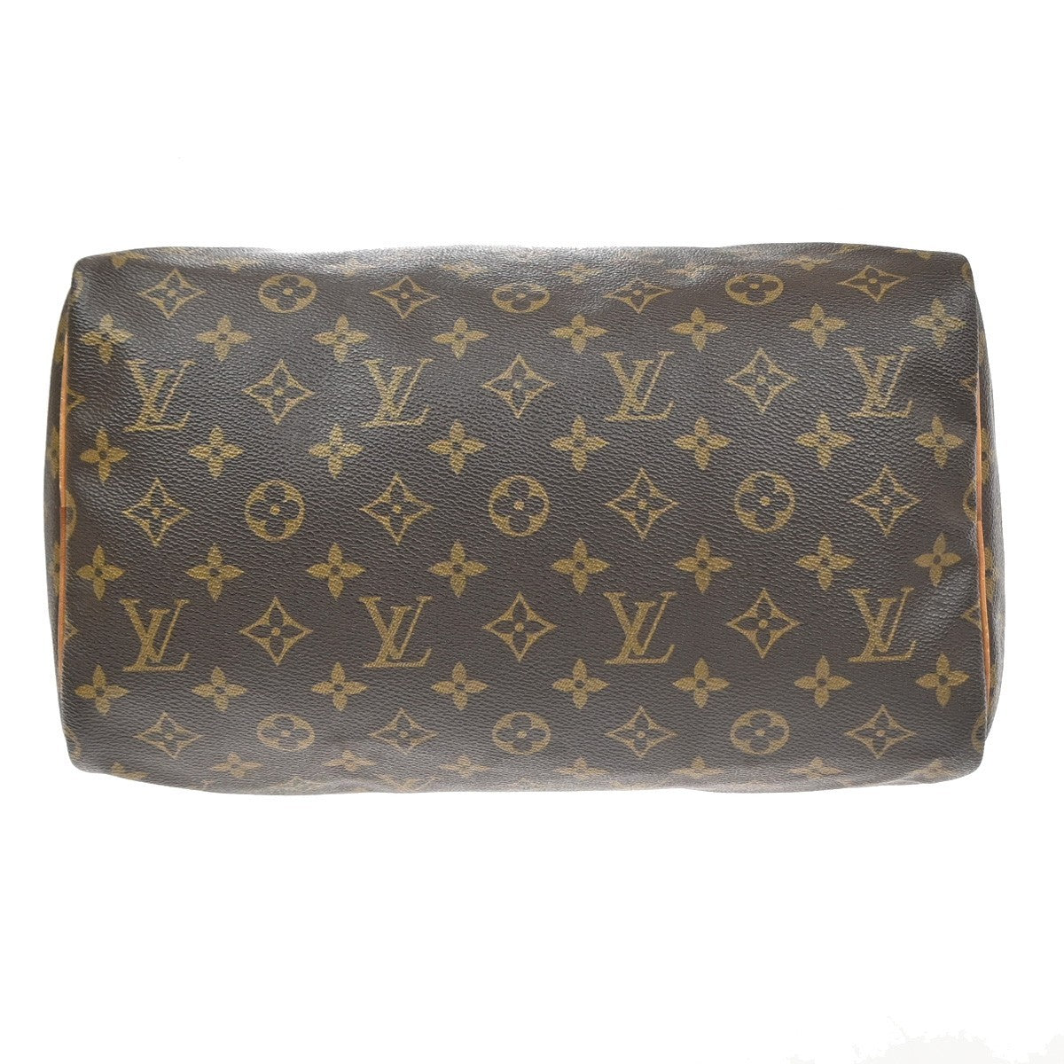 Louis Vuitton Speedy Monogram Canvas Brown Leather Handbag (Pre-Owned)