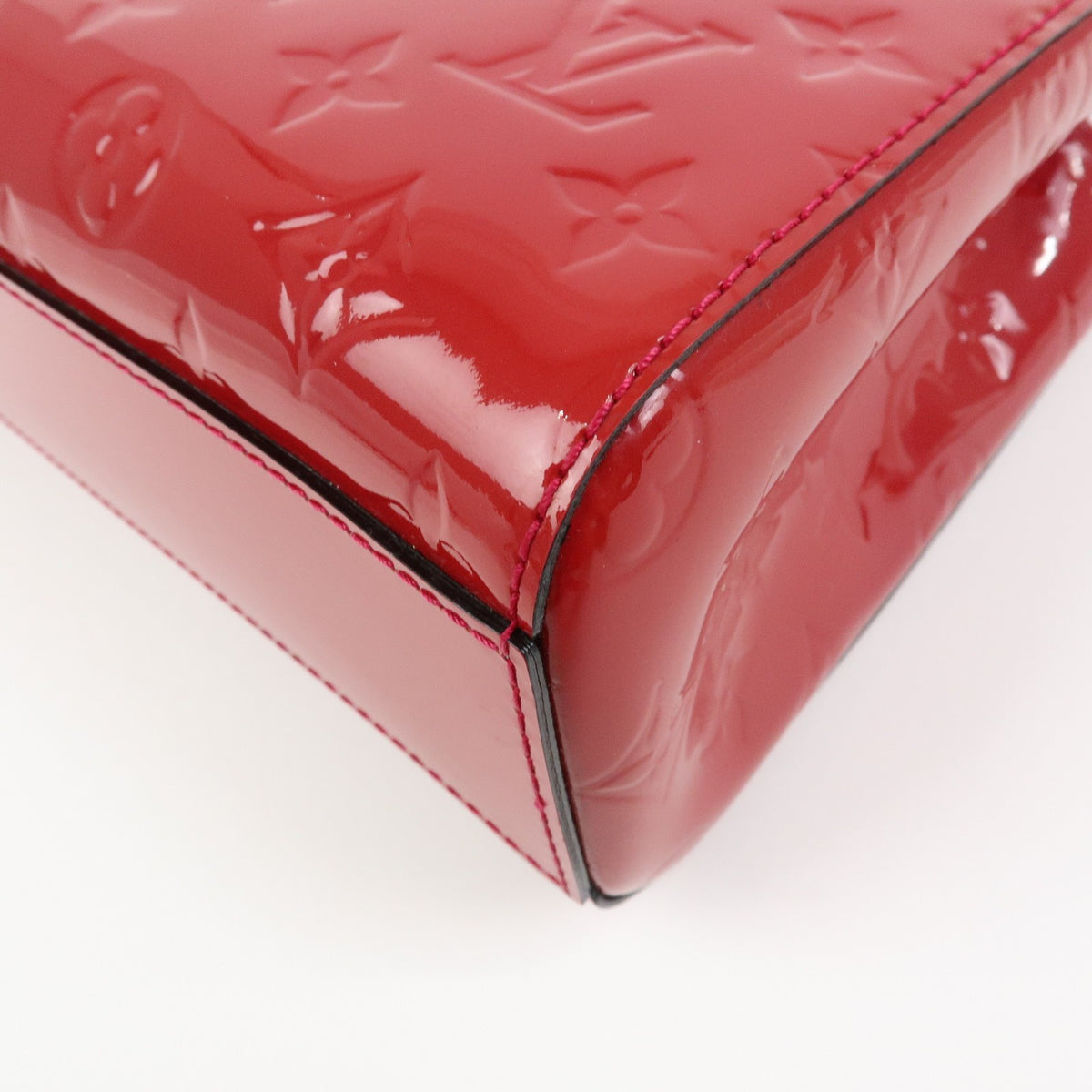 Louis Vuitton Catalina Monogram Vernis Red Patent_Leather Handbag (Pre-Owned)