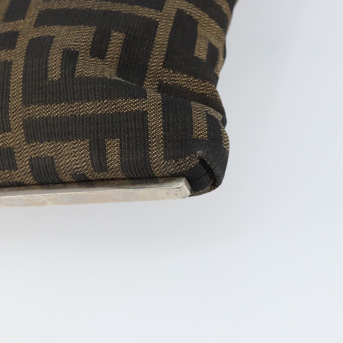 Fendi Vintage Shoulderbag Canvas Brown Canvas Shoulder Bag Bag (Pre-Owned)