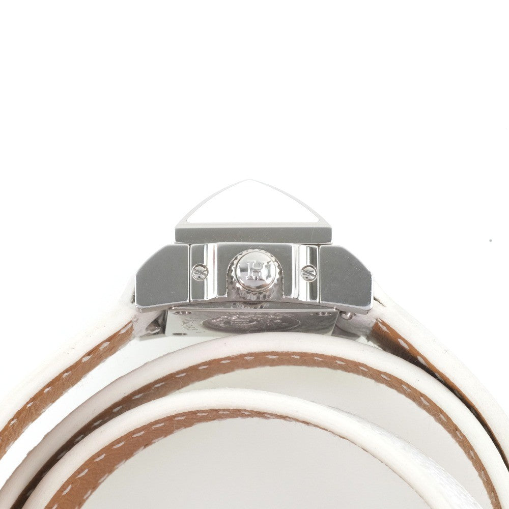 Hermes Medor Rock Quartz Lacquered Steel And Leather Watch (Pre-Owned)