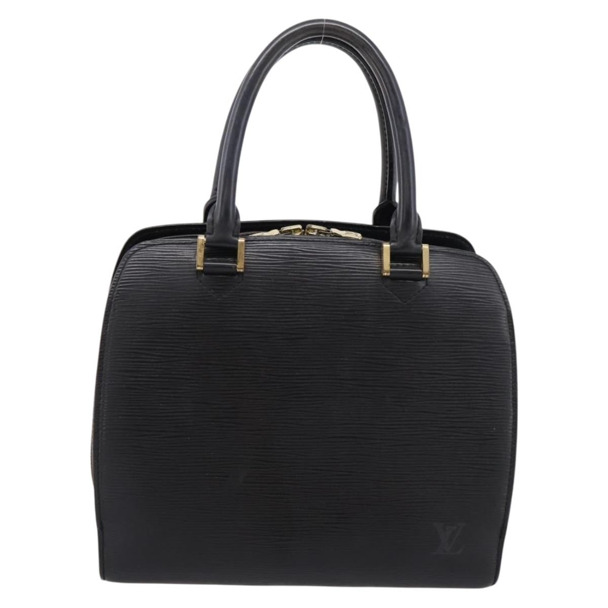 Louis Vuitton Pont Neuf Handbag Epi Leather Black Leather Handbag (Pre-Owned)