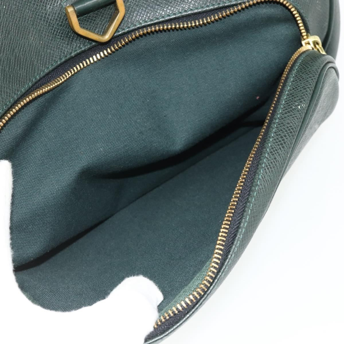 Louis Vuitton Cassiar Taiga Leather Green Leather Backpack Bag (Pre-Owned)
