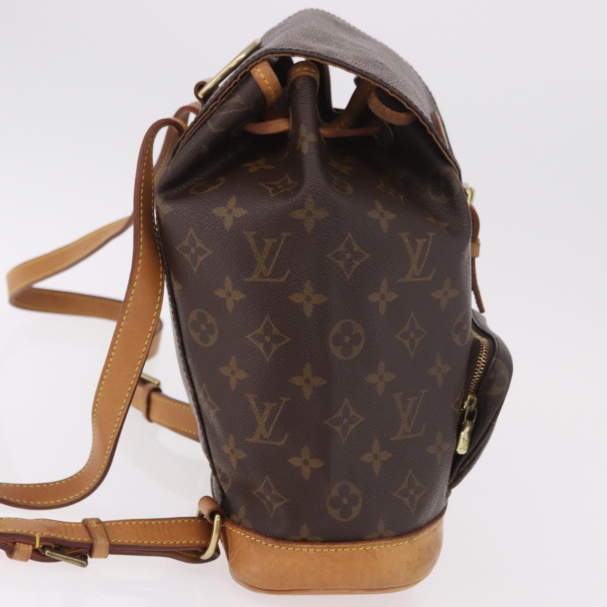 Louis Vuitton Vintage Montsouris Monogram Canvas Brown Canvas Backpack Bag (Pre-Owned)