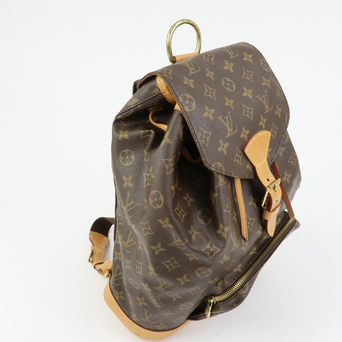 Louis Vuitton Vintage Montsouris Monogram Canvas Brown Canvas Backpack Bag (Pre-Owned)