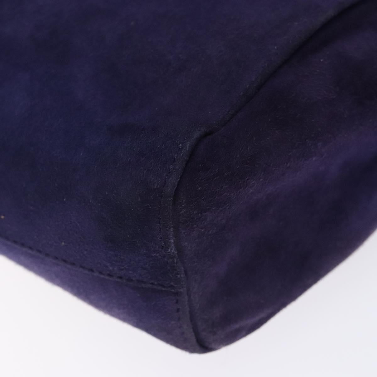 Prada Vintage Suede Purple Suede Handbag (Pre-Owned)