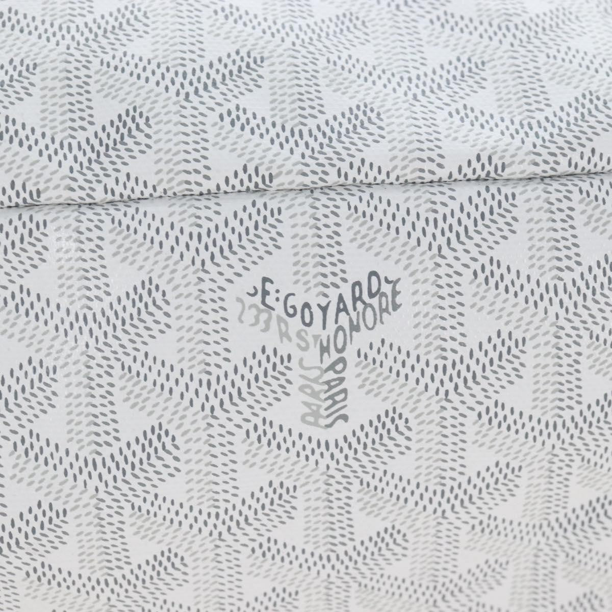 Goyard Boheme Hobo Iridescent Coated Canvas White Canvas Shoulder Bag Bag (Pre-Owned)