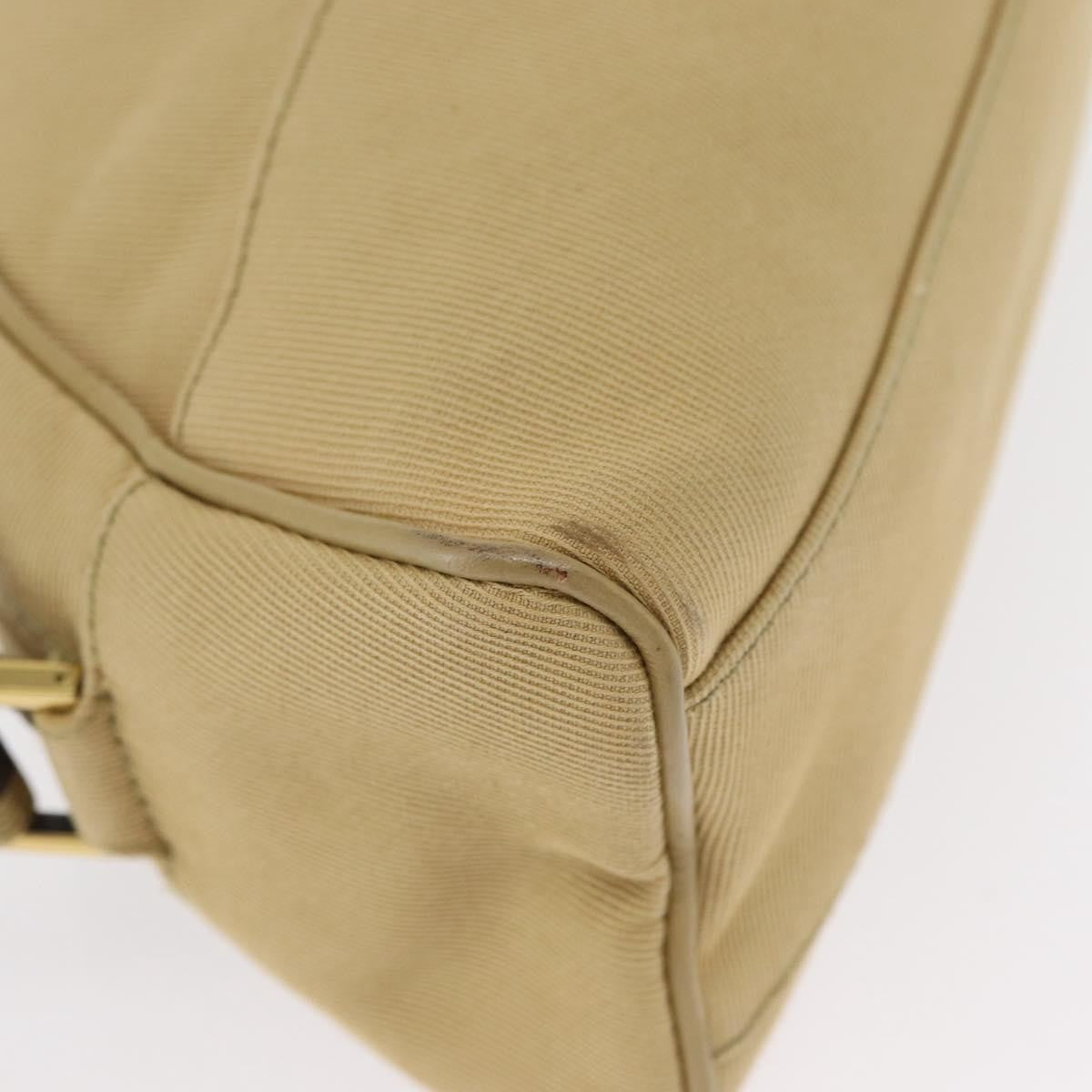 Gucci Vintage Canvas Beige Canvas Shoulder Bag Bag (Pre-Owned)