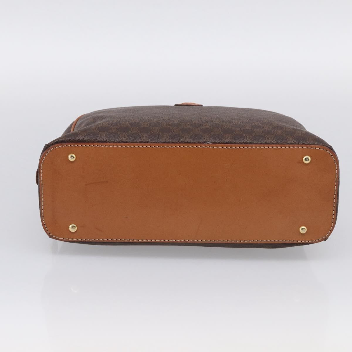 Celine C Macadam Canvas Brown Canvas Handbag (Pre-Owned)